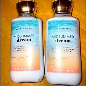 NWT Bath & Body Works Midsummer Dream 24 Hour Moisture Body Lotion 8 Fl Oz